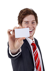 Image showing  blank business card