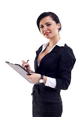 Image showing Businesswoman Taking Notes