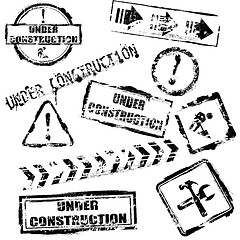 Image showing Under construction stamps