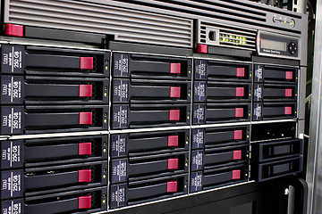 Image showing data storage rack