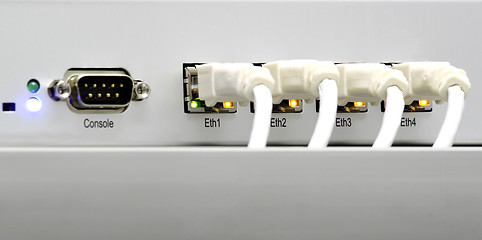 Image showing Back side of connected router