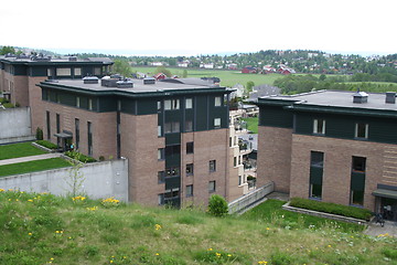 Image showing Terraced apartments 