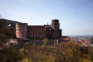 Image showing Palace Ruins at Heidelberg