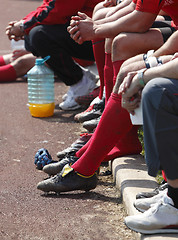 Image showing Substitute's bench