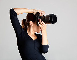 Image showing Female Photographer