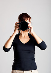 Image showing Female Photographer