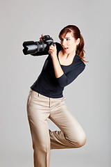 Image showing Female Photographer