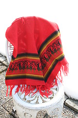 Image showing Red poncho