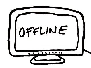 Image showing offline