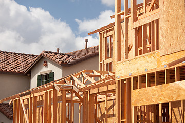 Image showing Abstract Home Construction Site