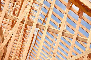 Image showing Abstract Home Construction Site