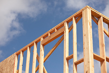 Image showing Abstract Home Construction Site