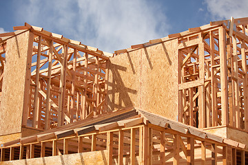 Image showing Abstract Home Construction Site