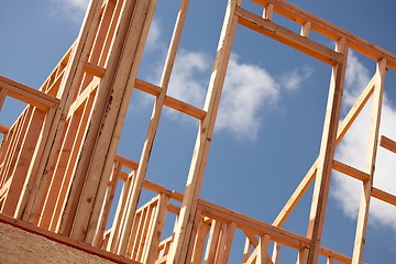 Image showing Abstract Home Construction Site