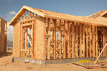 Image showing Abstract Home Construction Site