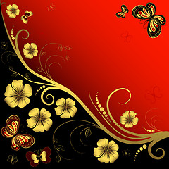 Image showing Decorative floral frame