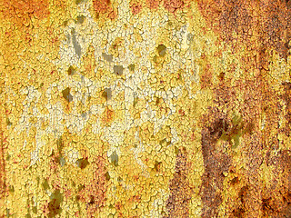 Image showing Rusty peeling paint