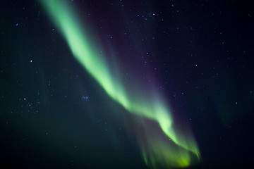 Image showing Overhead northern lights