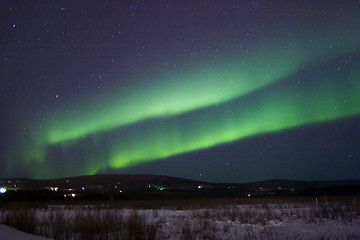 Image showing Double band aurora