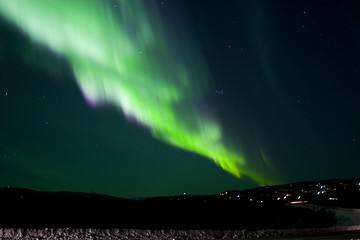 Image showing Colorful Aurora band