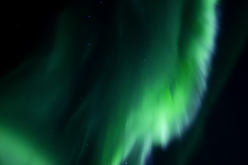 Image showing Colorful overhead aurora