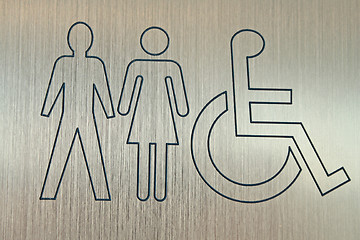 Image showing accessible wc sign