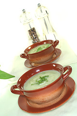 Image showing Wild herb soup