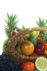 Image showing Fruit mix in the basket