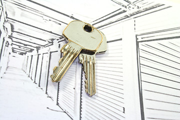 Image showing Self Storage Units with keys