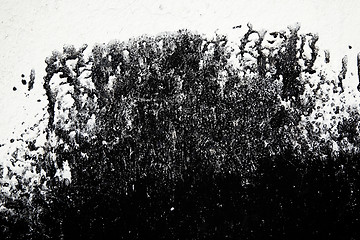Image showing grunge black and white wall