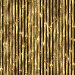 Image showing Bamboo Wall Background