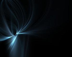 Image showing Blue Fractal Plasma Backdrop