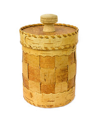 Image showing Birch bark box