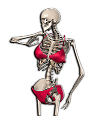 Image showing Skeleton In A Bikini 