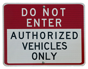 Image showing Do Not Enter