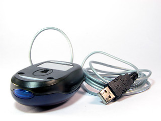 Image showing Overturn Mouse With USB Cable