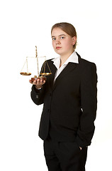 Image showing young female lawyer