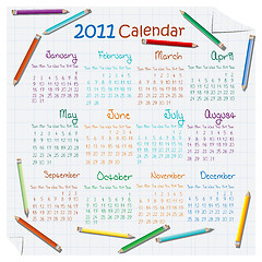 Image showing 2011 calendar