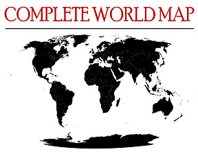 Image showing complete world map