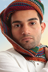 Image showing Arab man wearing  turban