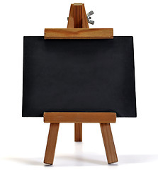 Image showing Blackboard with easel (for your text) on white