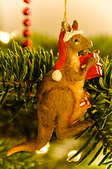 Image showing Australian Kangaroo Christmas Tree Decoration