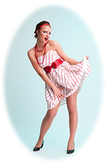 Image showing Attractive pinup woman