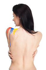 Image showing Back of woman with paint