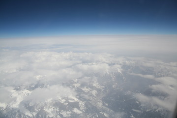 Image showing The Alps from above