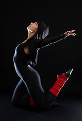 Image showing Beautiful woman dancing