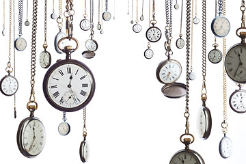 Image showing Many pocket watches