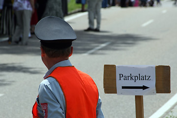 Image showing A security guard 