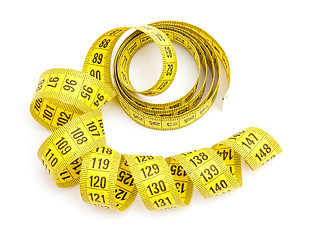 Image showing Yellow measuring tape