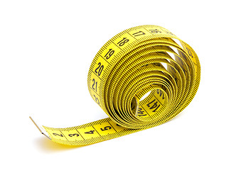 Image showing Yellow measuring tape